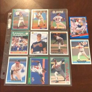 Tom Glavine Trading Cards - Set of 11